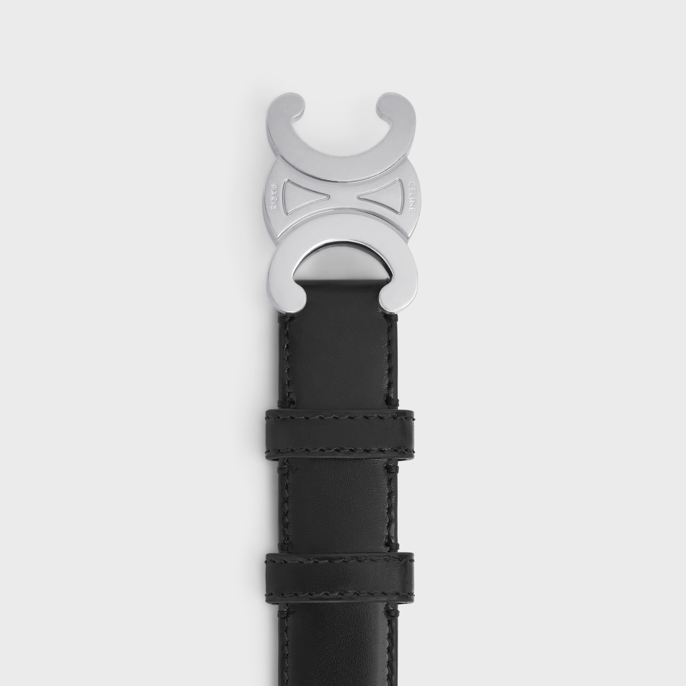 Medium Triomphe Belt in Taurillon Leather - 3