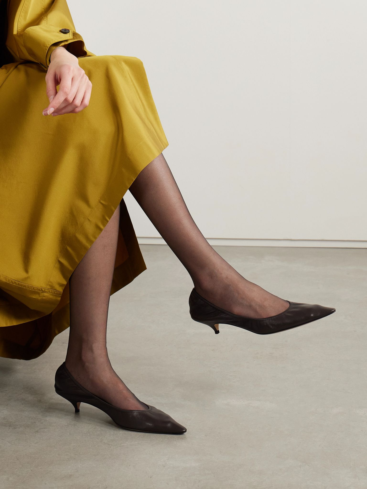 Uxor leather pumps Dark brown - 2