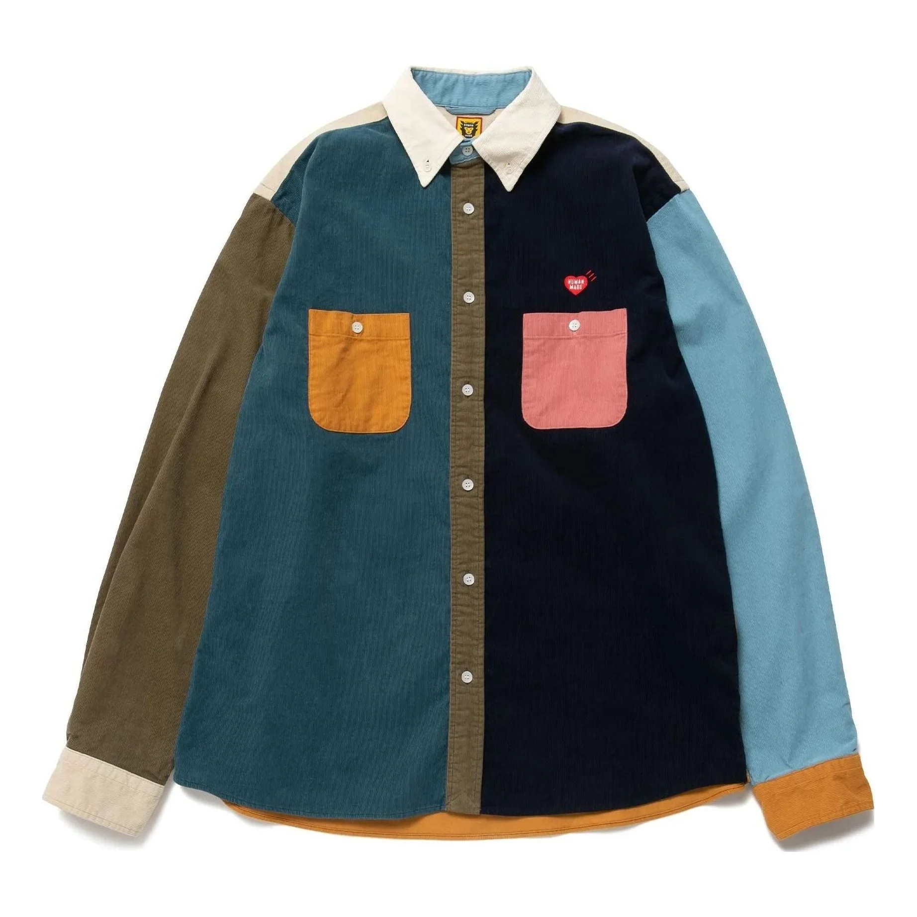 HUMAN MADE Crazy Corduroy Shirt 'Blue' HM24SH005 - 1