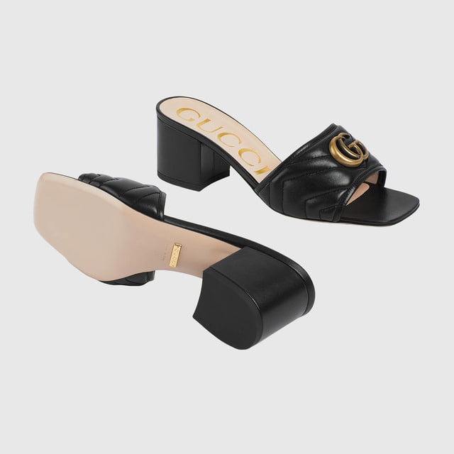Gucci Double G Marmont Slide Sandals - 3