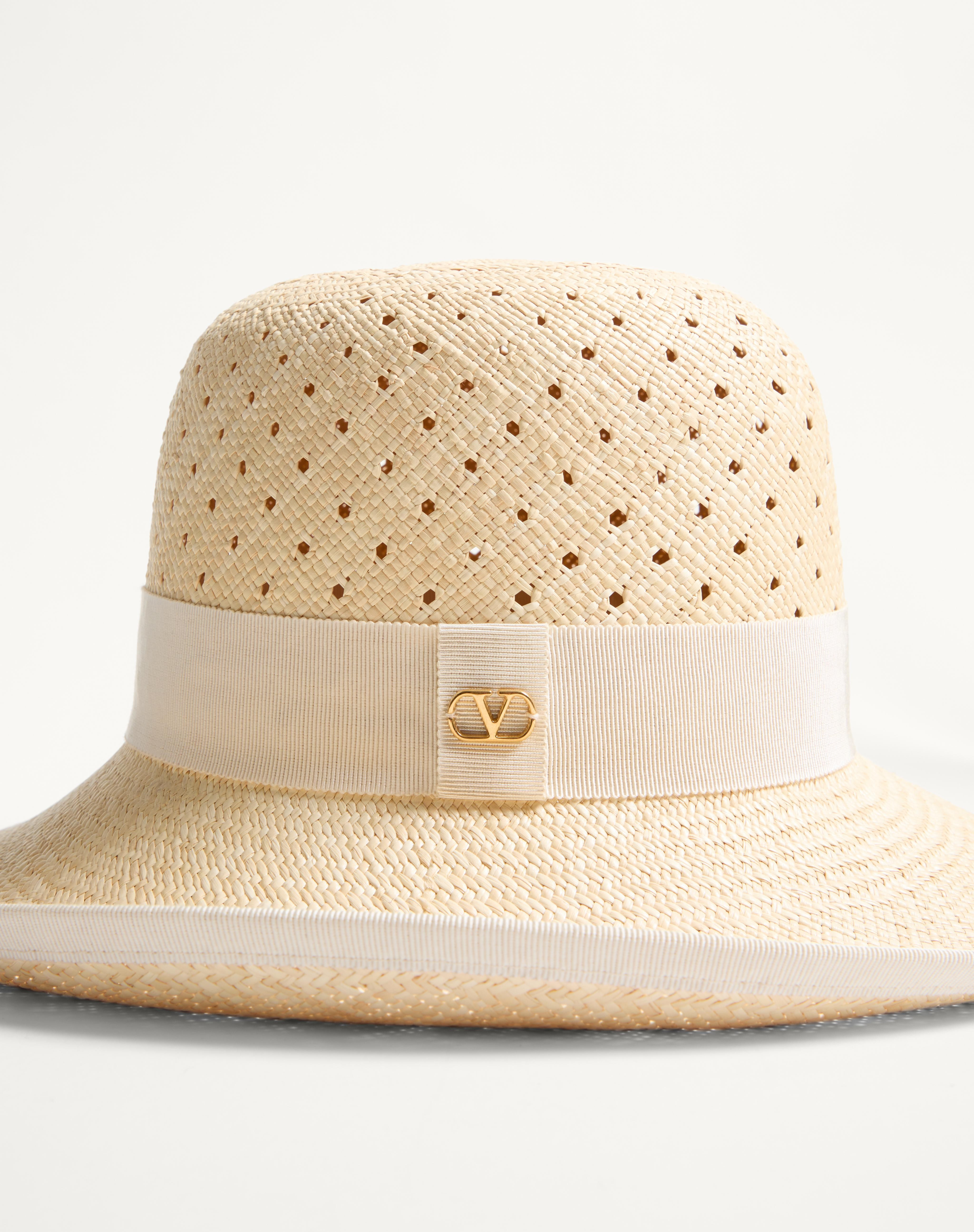 VLOGO SIGNATURE HAT IN PERFORATED PANAMA - 5
