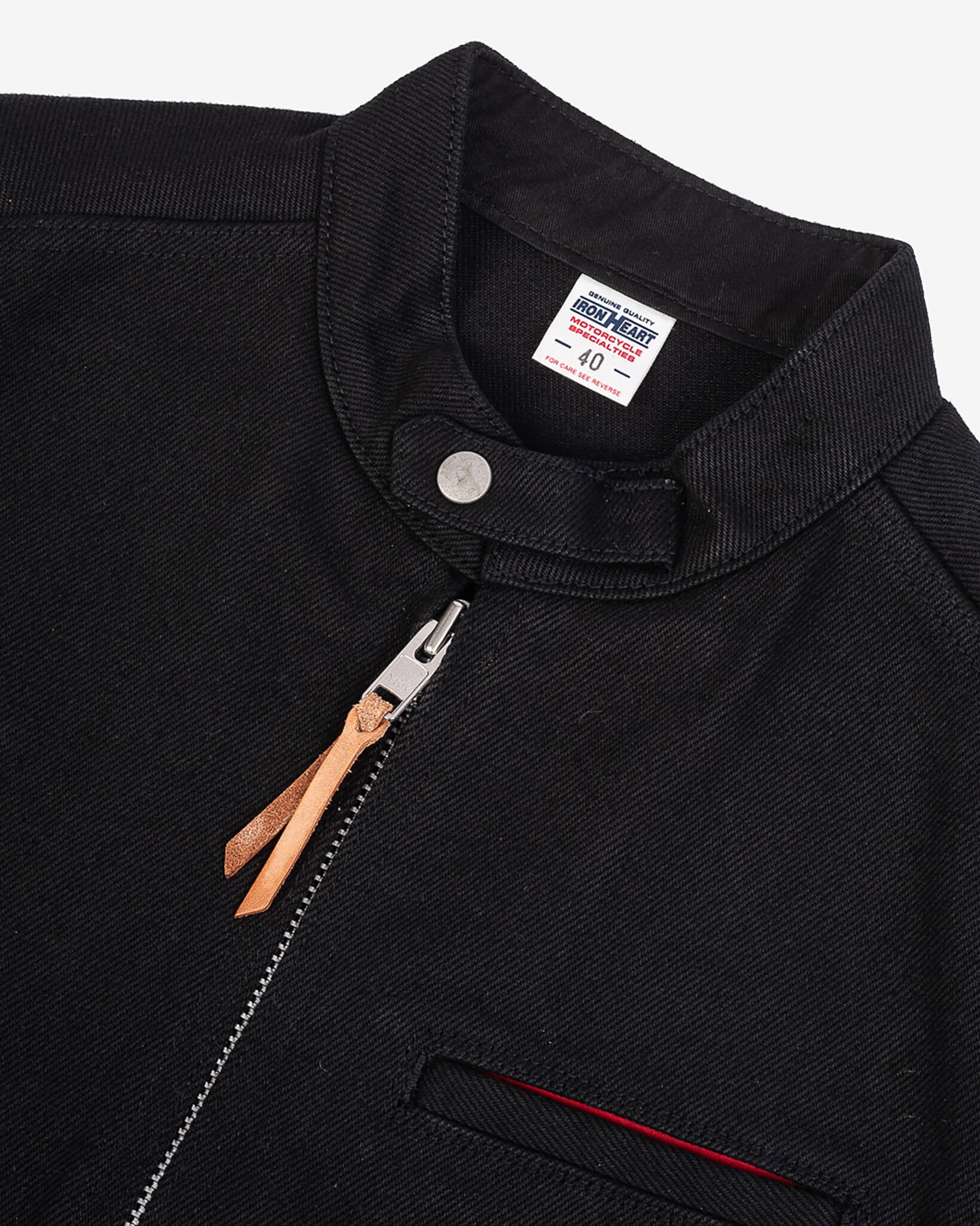 IH-9527J 21oz Denim Rider's Jacket - Superblack Non-Fade - 6