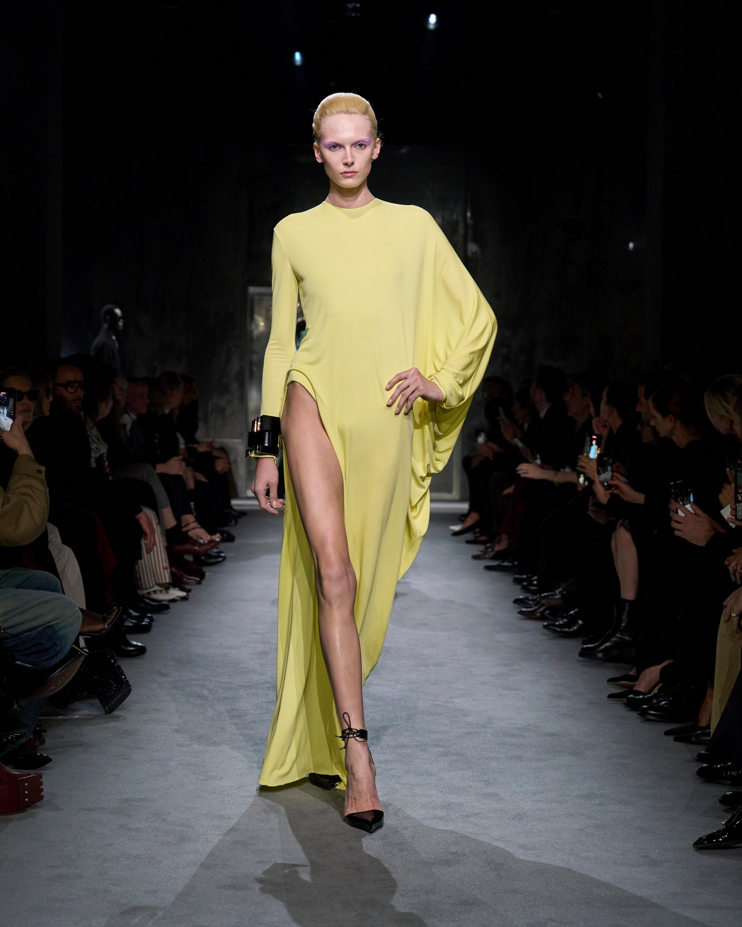 CREPE JERSEY LONG SLEEVE EVENING DRESS - 6