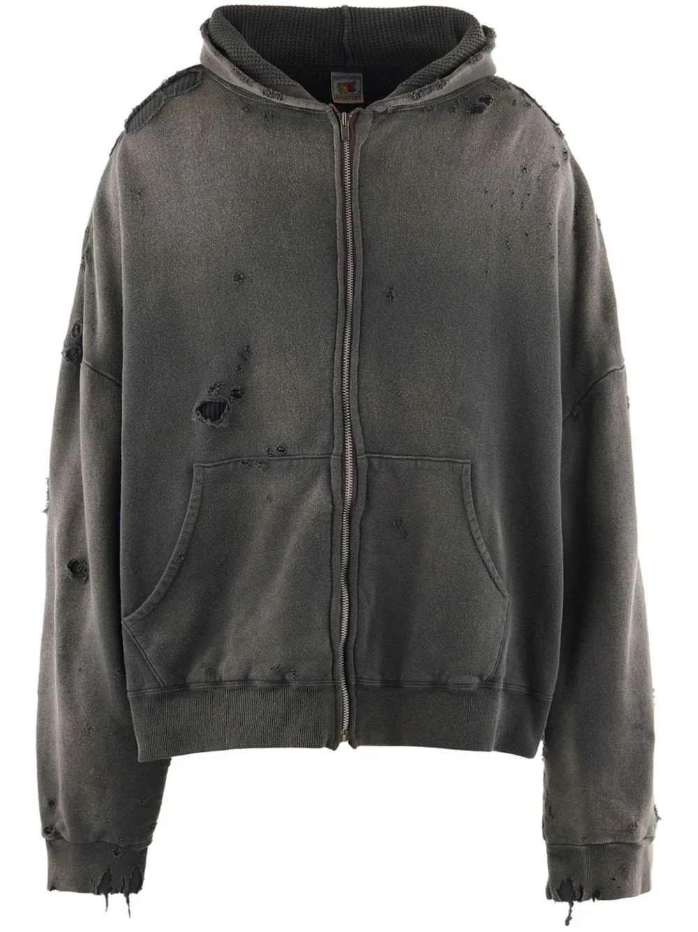 distressed hoodie - 1