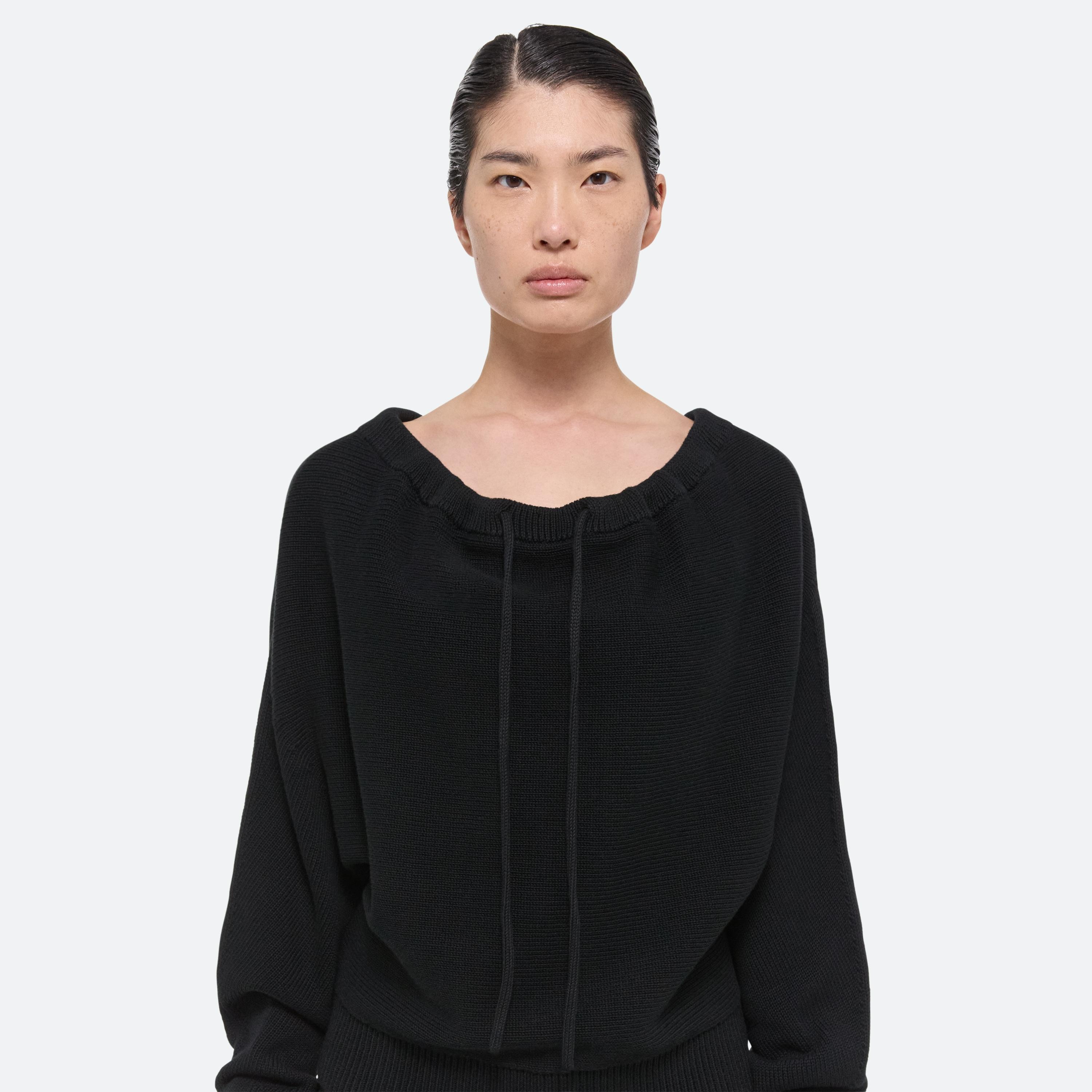 RUCHED DOLMAN SLEEVE SWEATER - 6