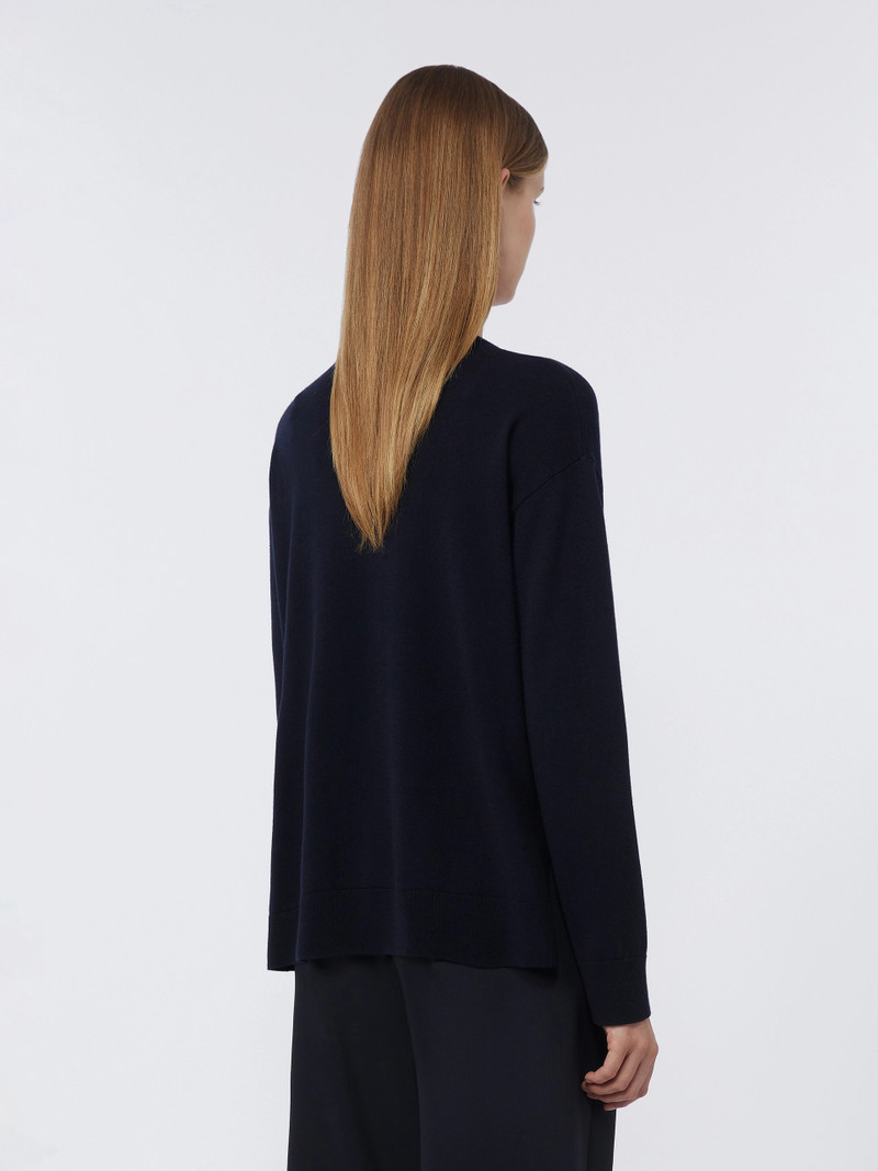 ABISSO Oversized wool sweater - ULTRAMARINE 4