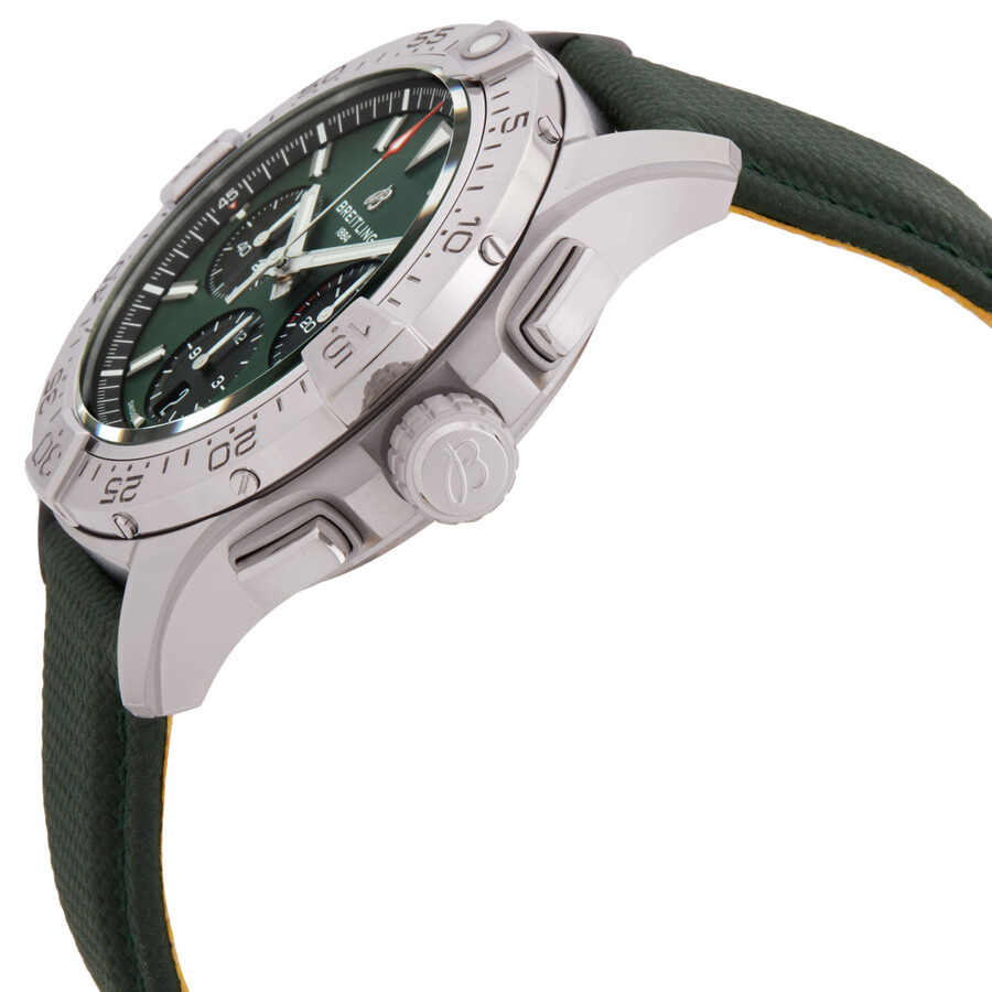 Breitling Avenger 42mm Chronograph Automatic Green Dial Men's Watch AB0146101L1X1 - 2