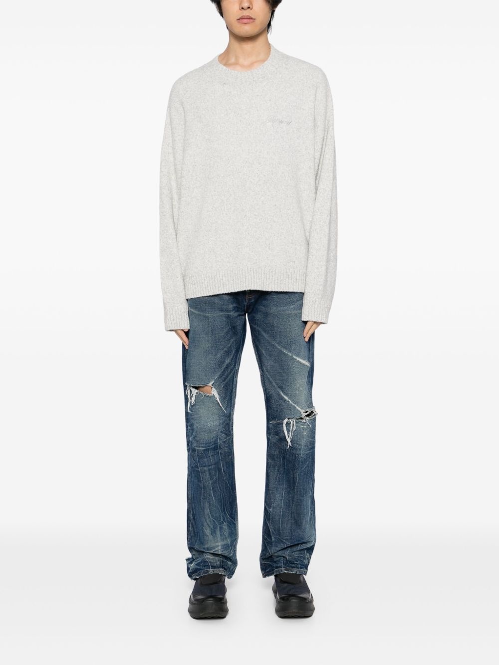 marled-knit jumper - 2