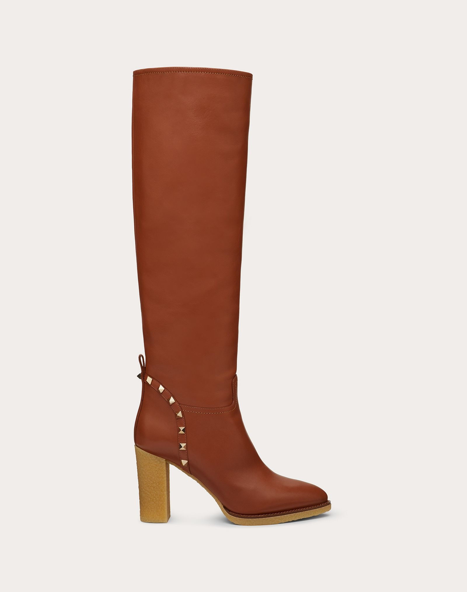 Rockstud Calfskin Leather Boot 95 mm - 1