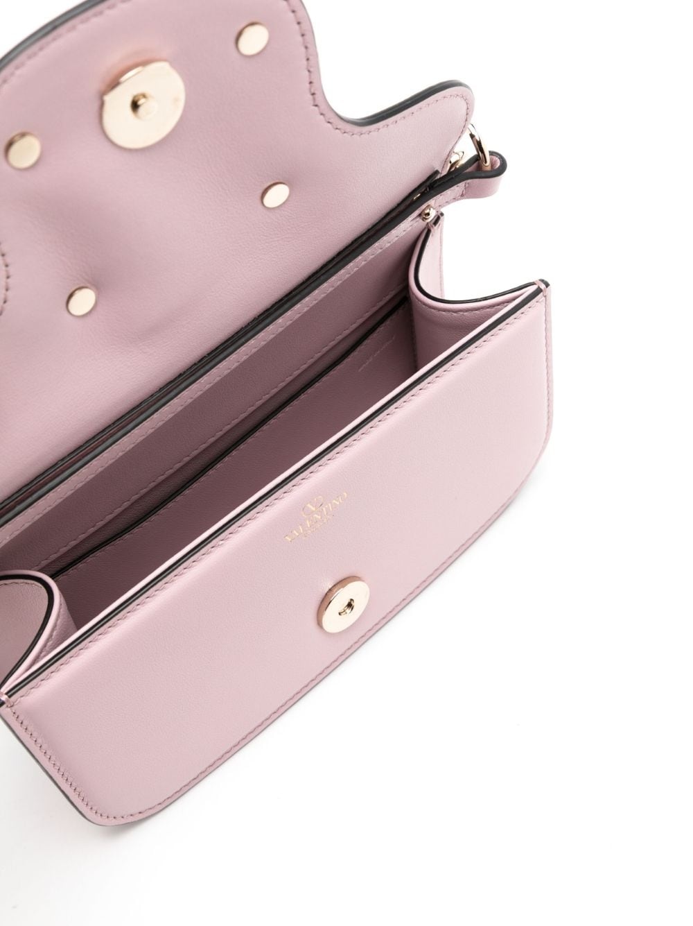 Loco Small Embellished Shoulder Bag in Pink - Valentino Garavani