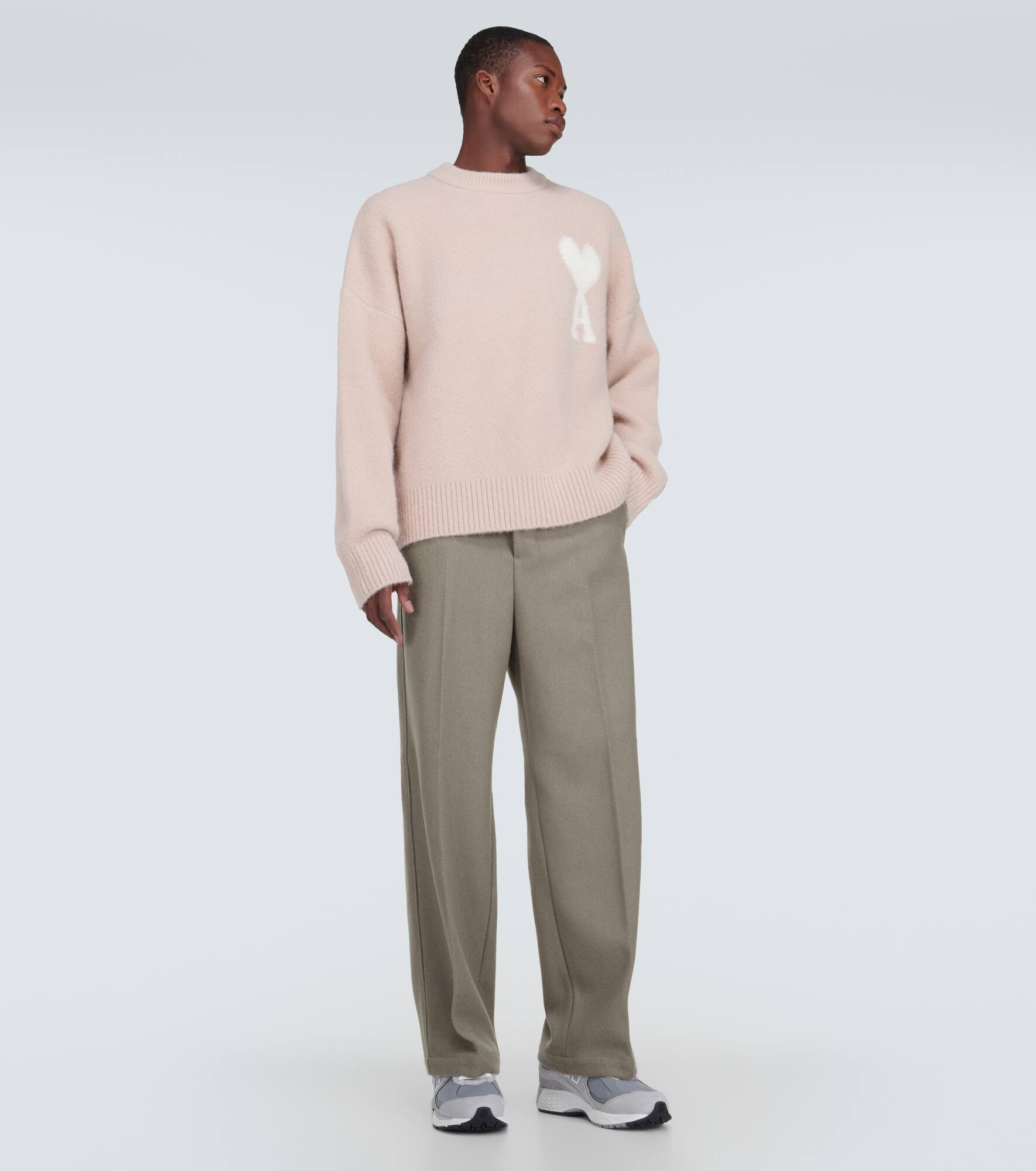 Wool-blend straight pants - 2