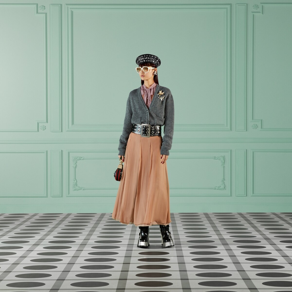 Silk chiffon skirt - 2