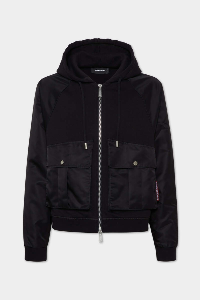 CROPPED RELAX FIT UTILITY HOODIE 1