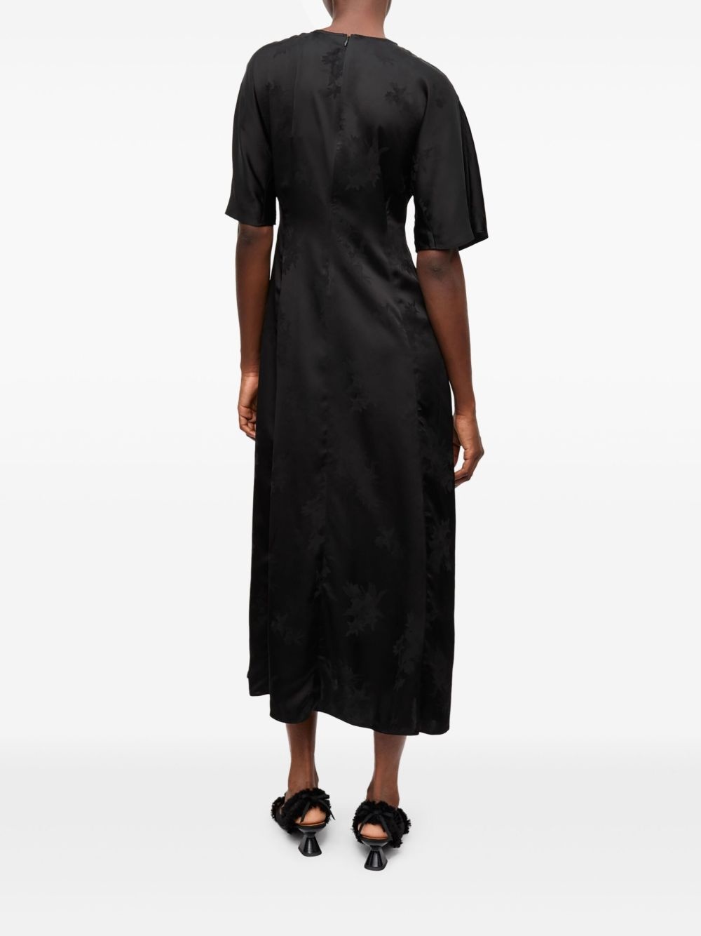 floral-jacquard dress - 3