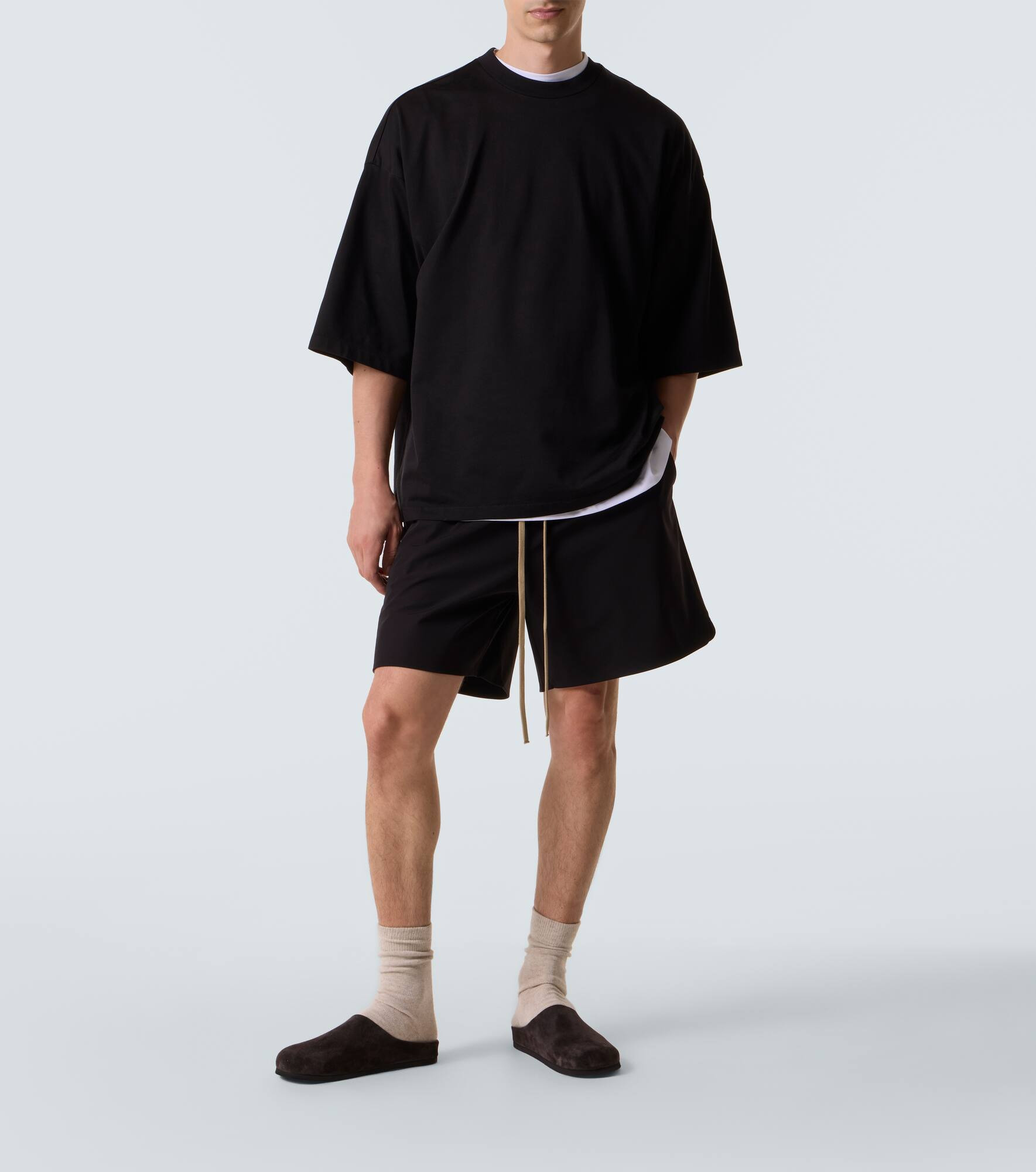 Cotton-blend jersey T-shirt - 2