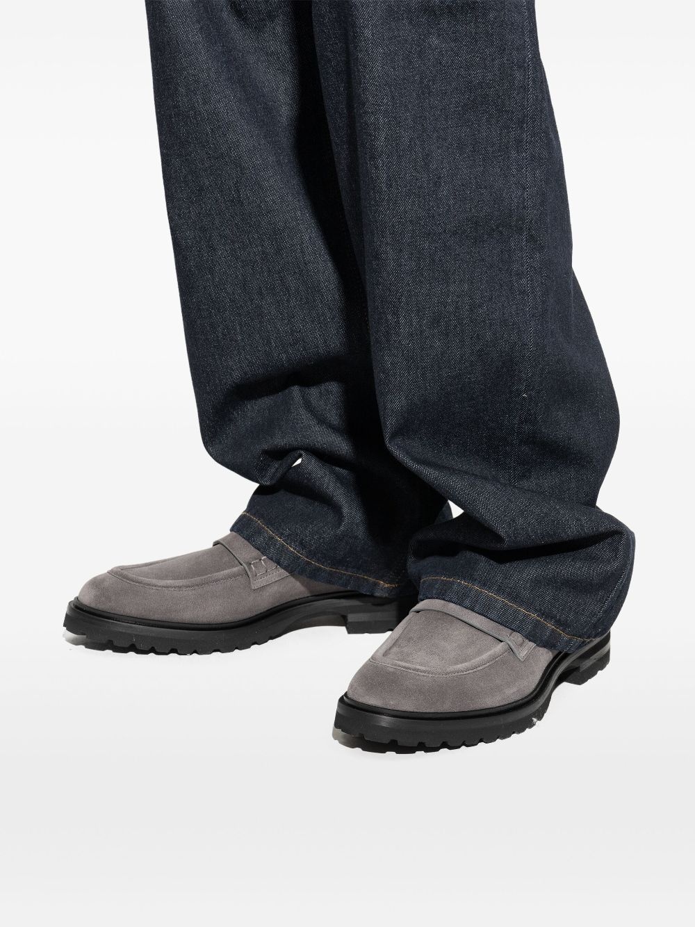 logo-plaque loafers - 6