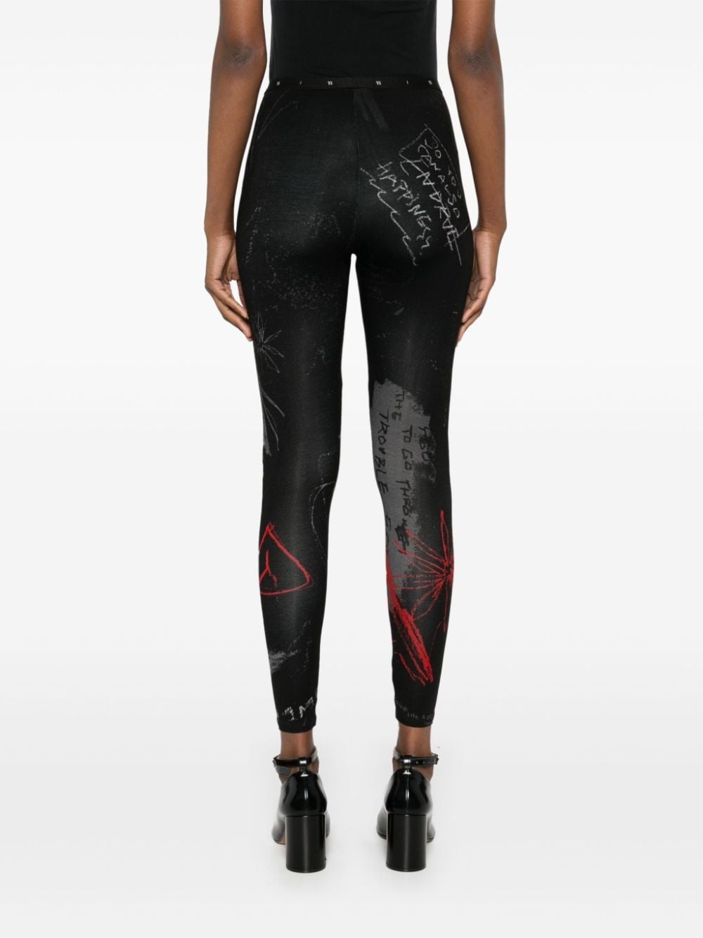 graphic-print leggings - 4