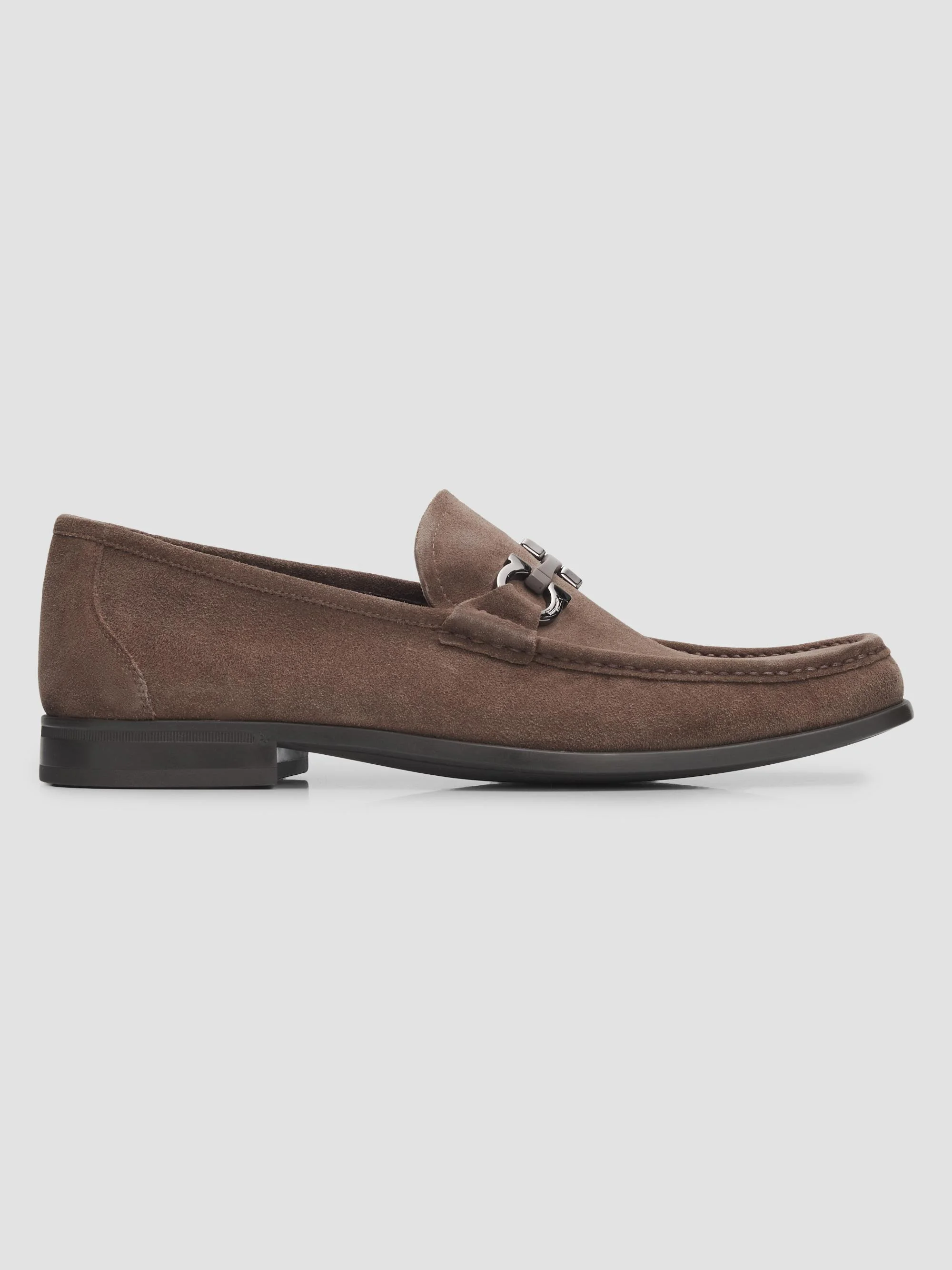 Men's Suede Loafers - Elefante - 1