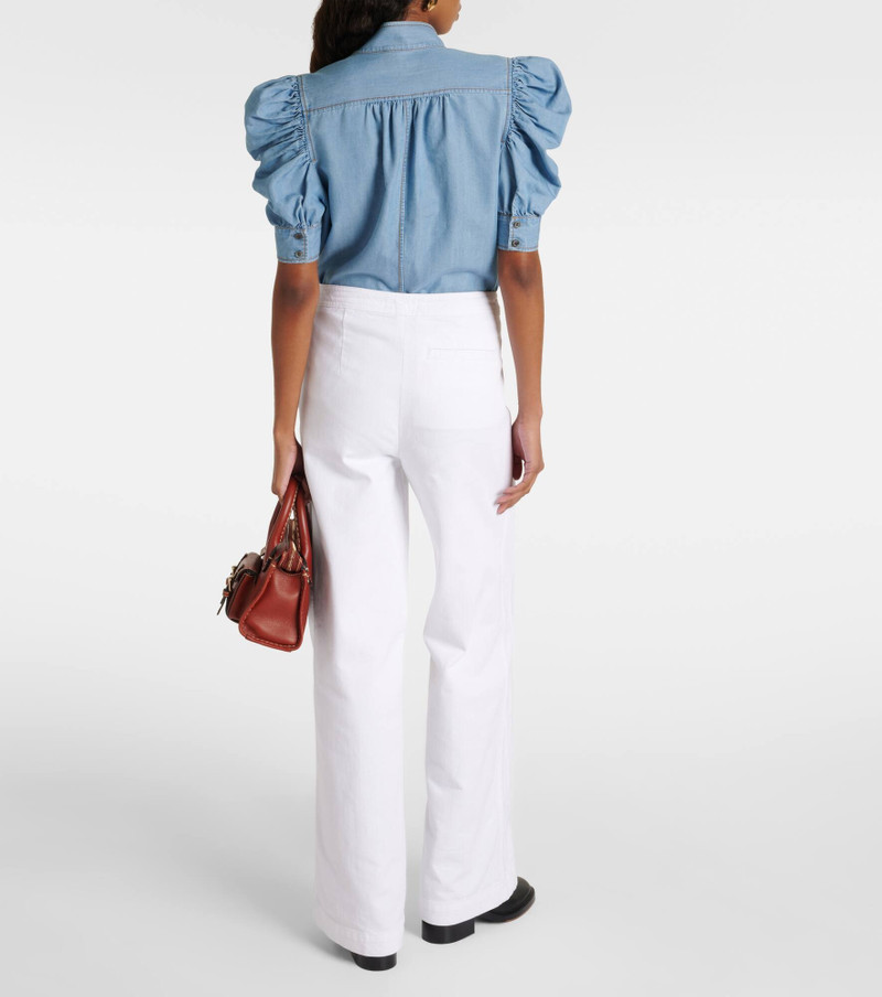High-rise wide-leg pants 3