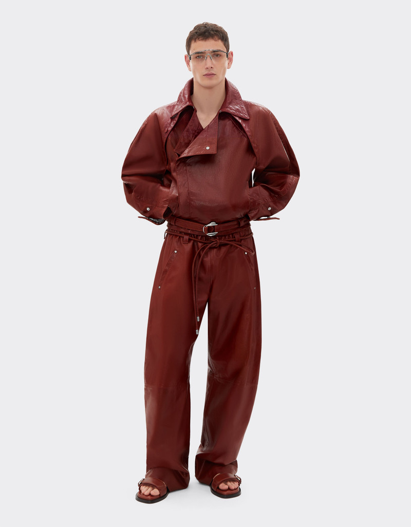 Ferrari Waxed leather blouson outlook