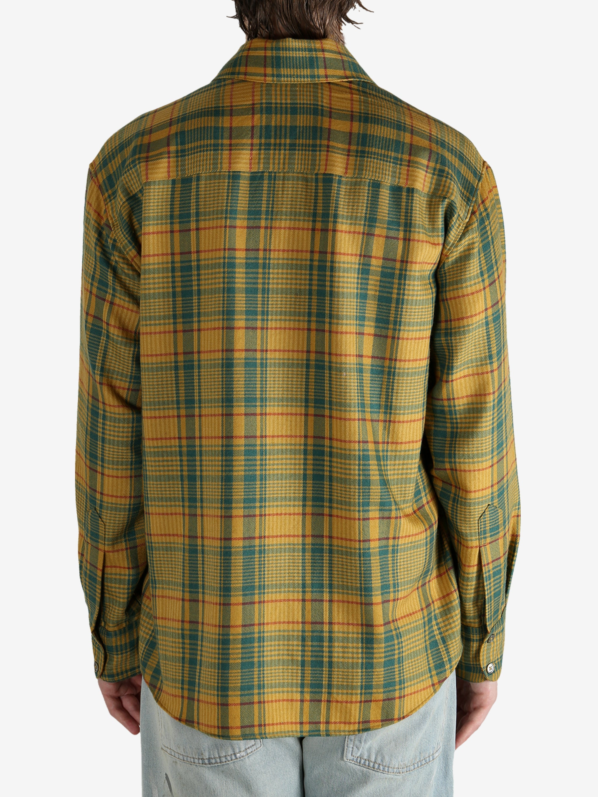 THE ELDER STATESMAN - Men Plaid Pashmina Big Shirt - 3