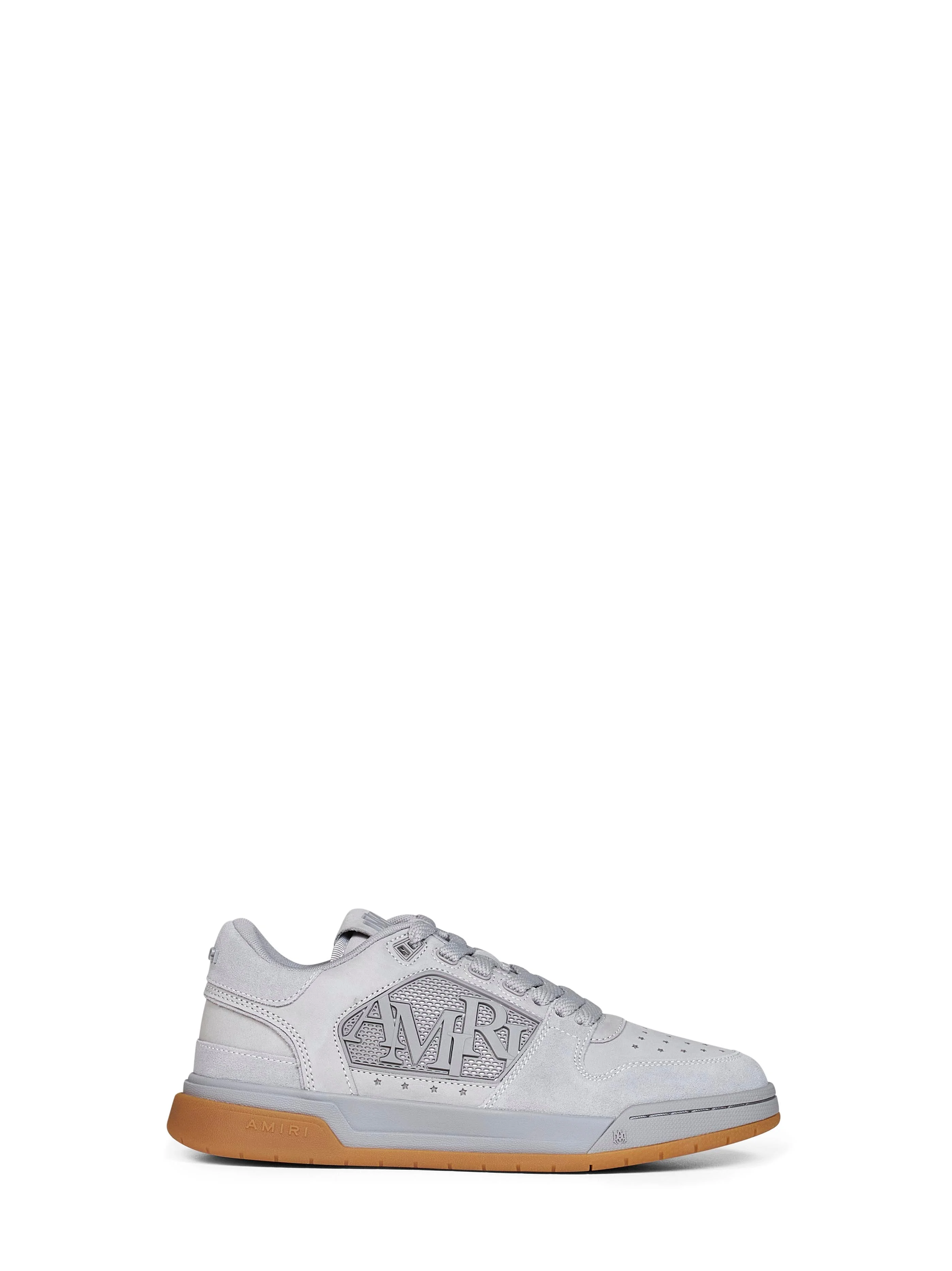 Amiri Men Grey Suede Classic Low Sneakers - 1