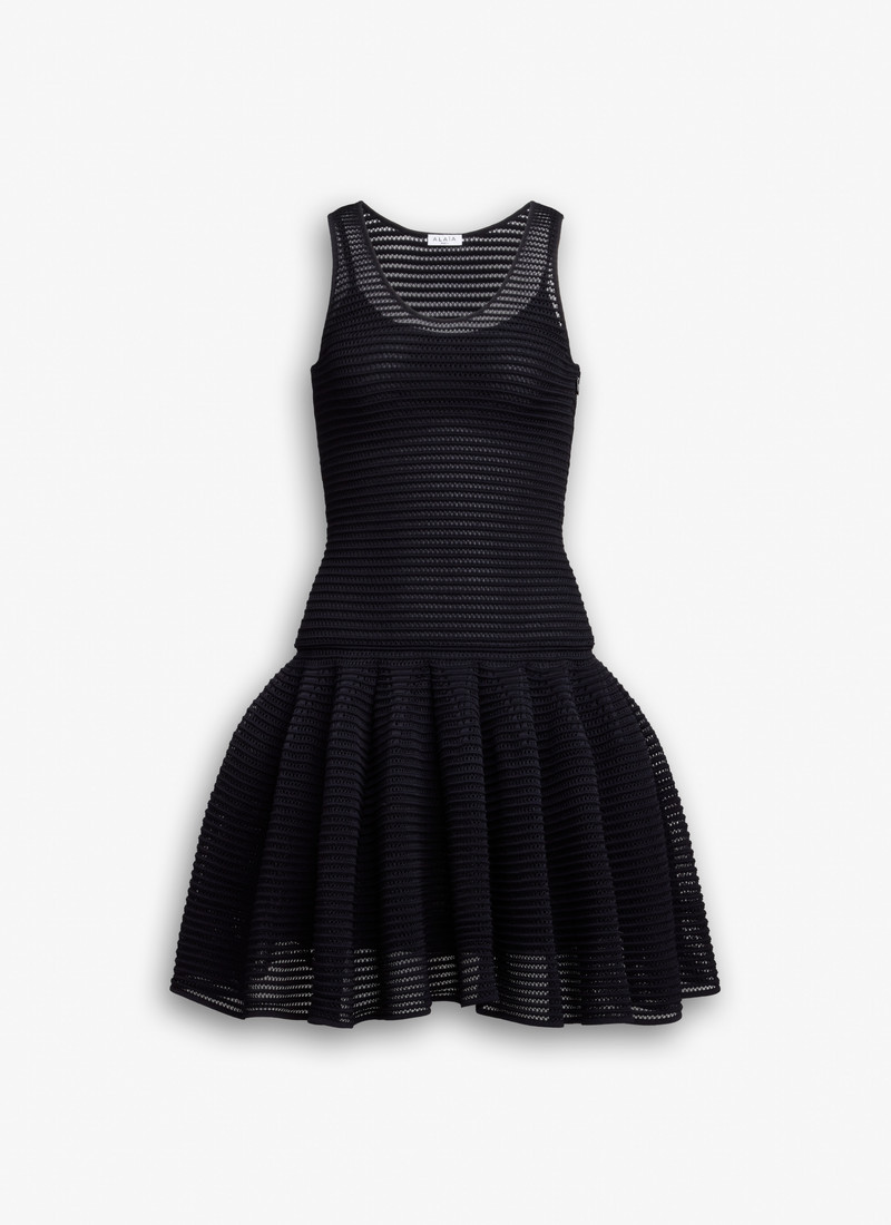 SHORT CRINOLINE KNIT DRESS - 1