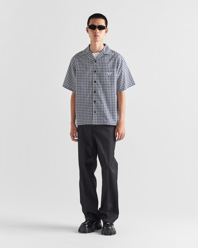 Prada Short-sleeved printed cotton shirt outlook