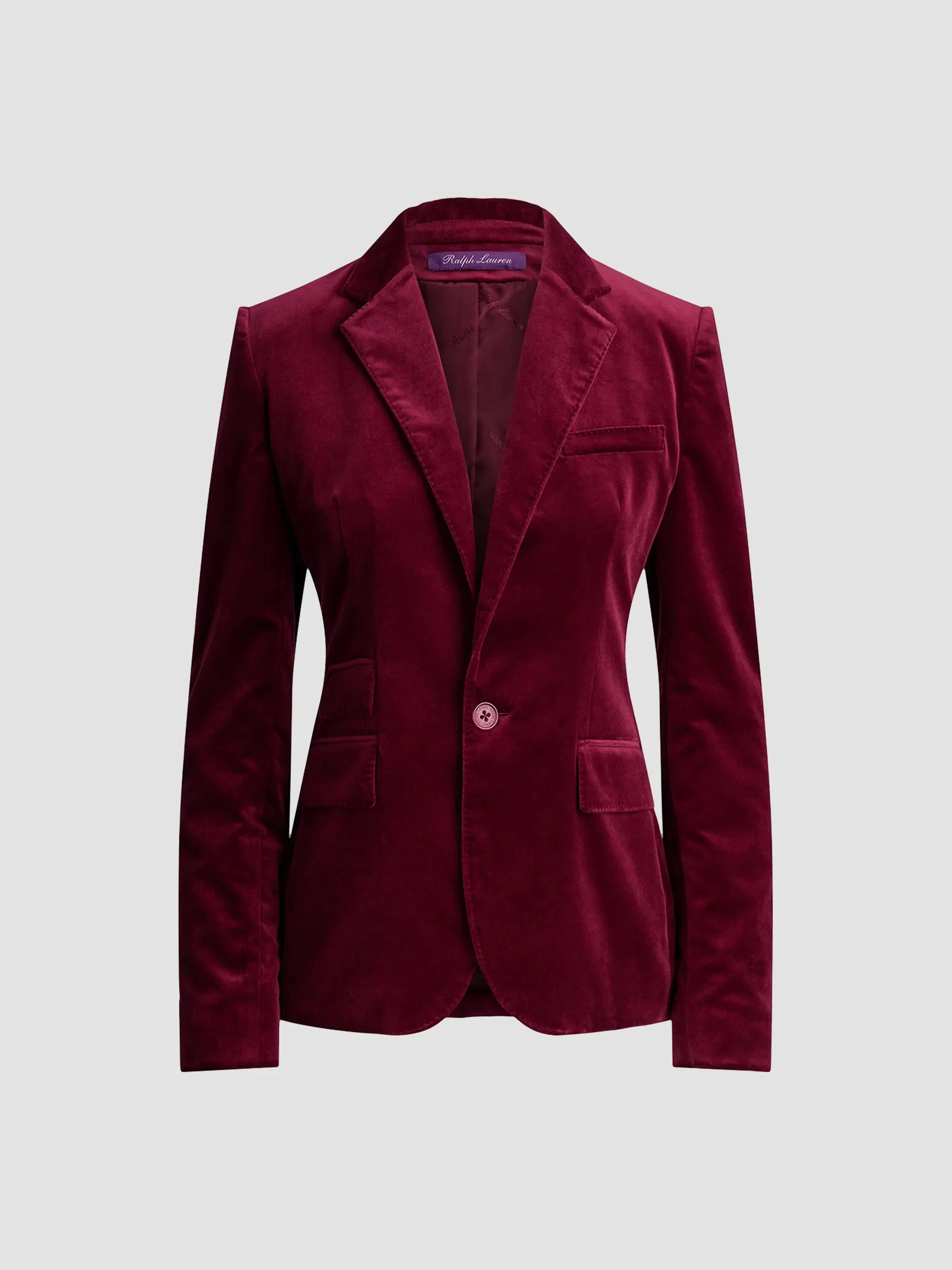 Women's Parker Stretch-Velvet Blazer - Red - 1