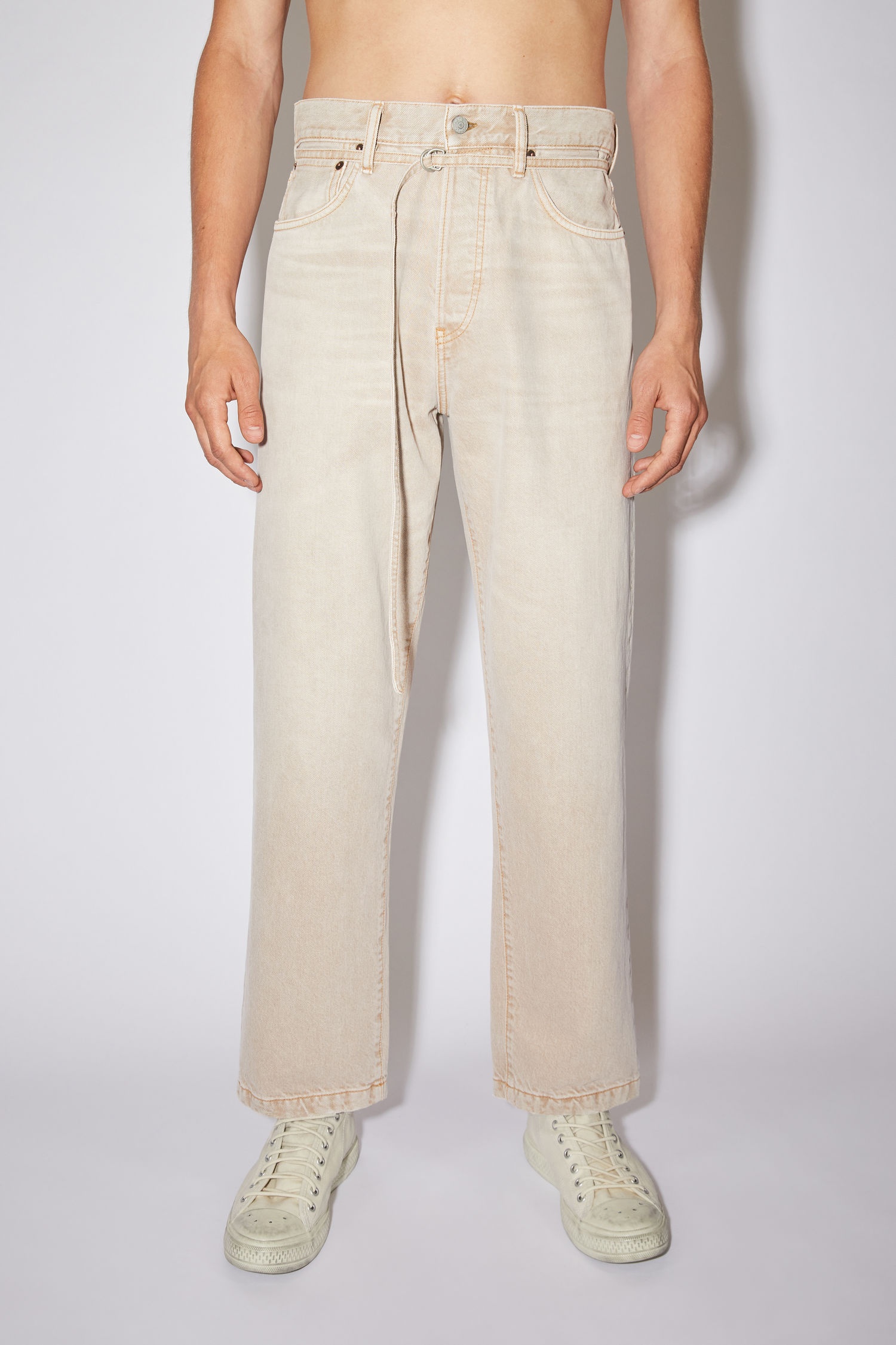 Loose fit jeans - Light beige/brown - 2