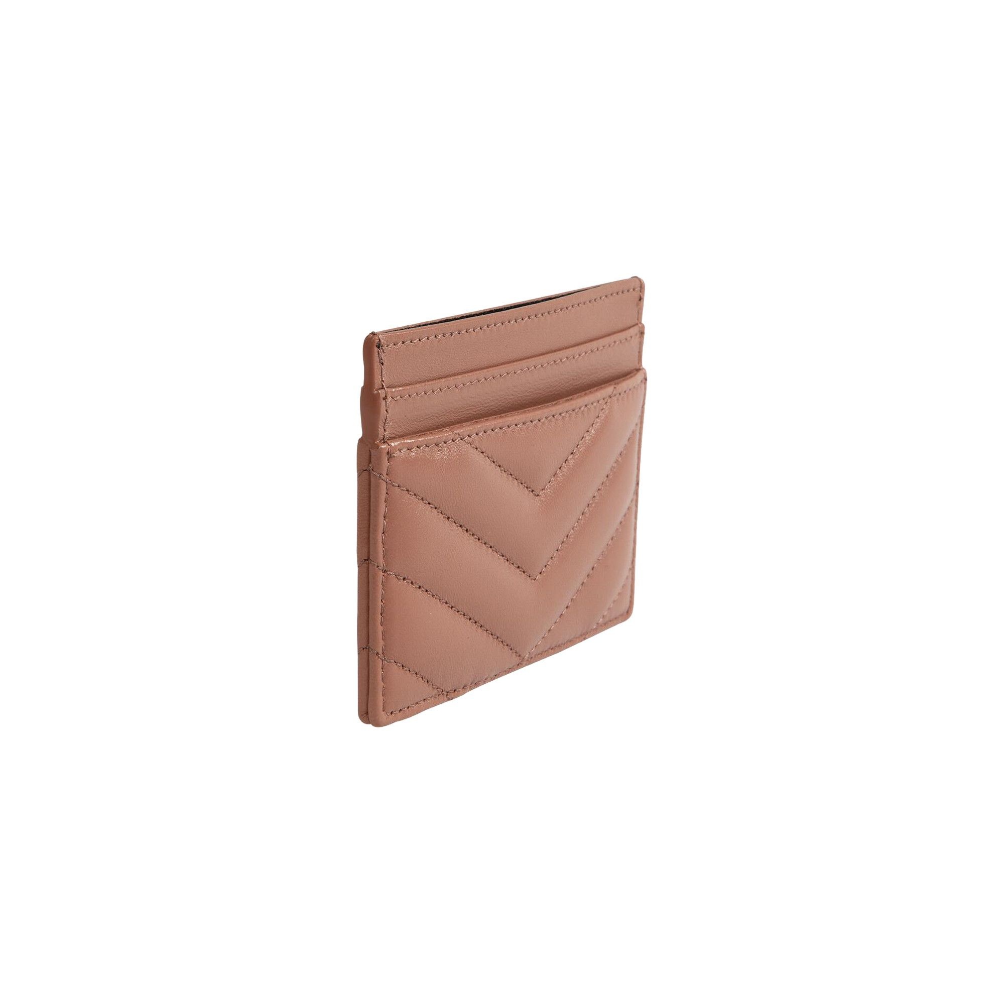 Saint Laurent Cassandre Matelassé Card Case 'Coral Paradise' - 2