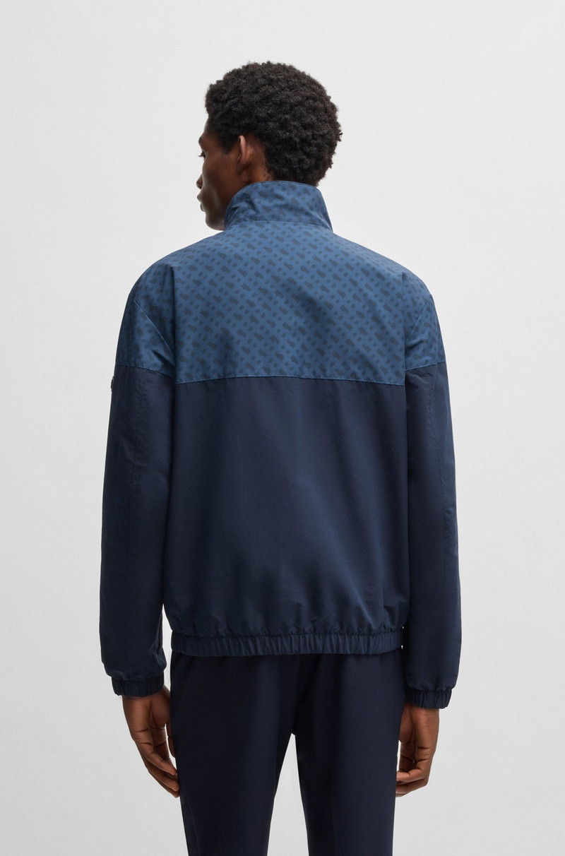 WATER-REPELLENT JACKET WITH MONOGRAM PATTERN 4