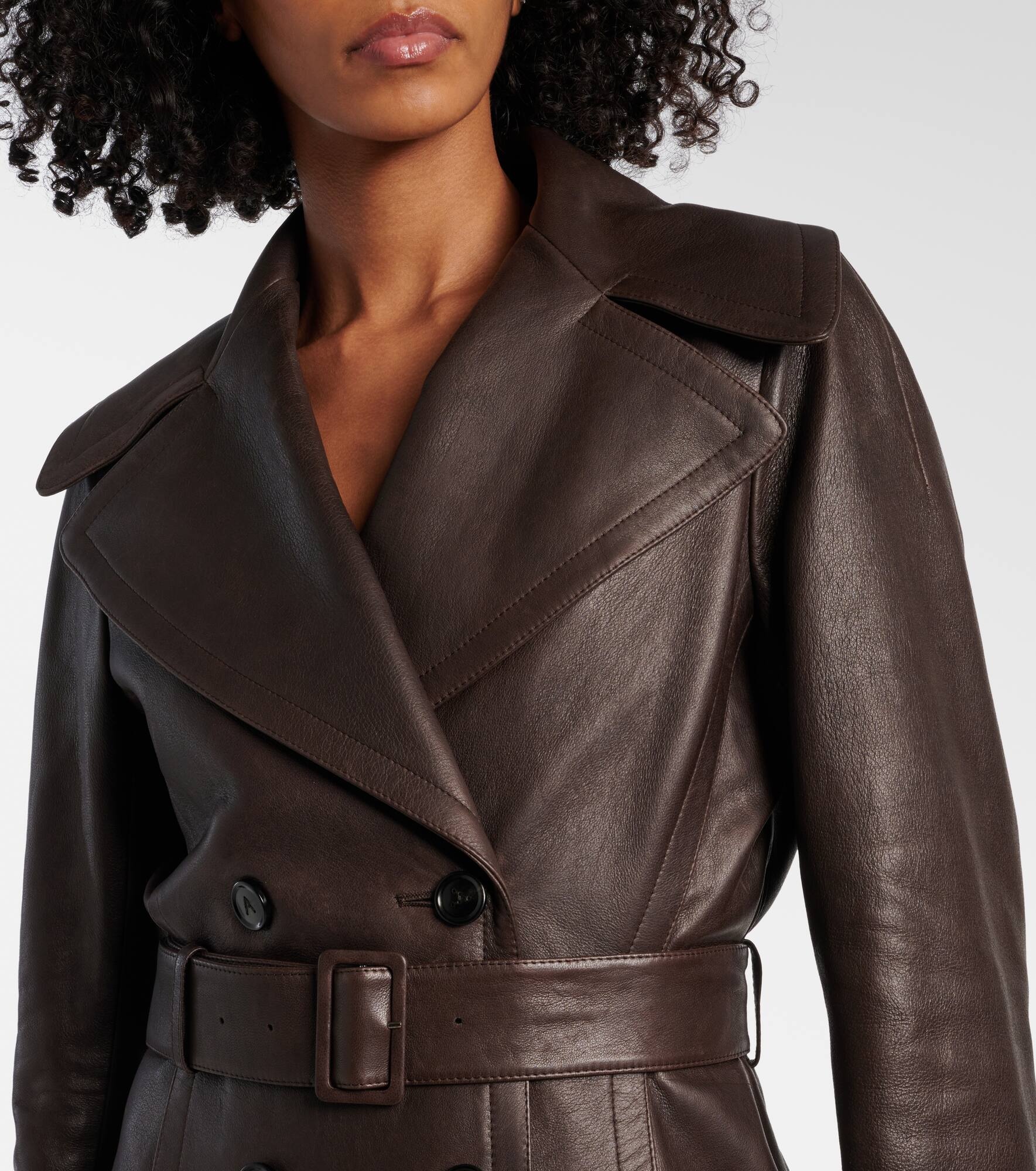 Leather coat - 4