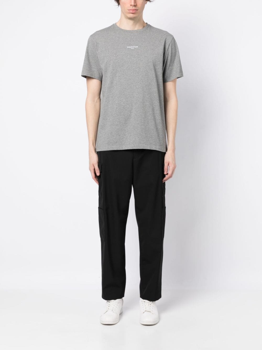 logo-embroidered cotton T-shirt - 2