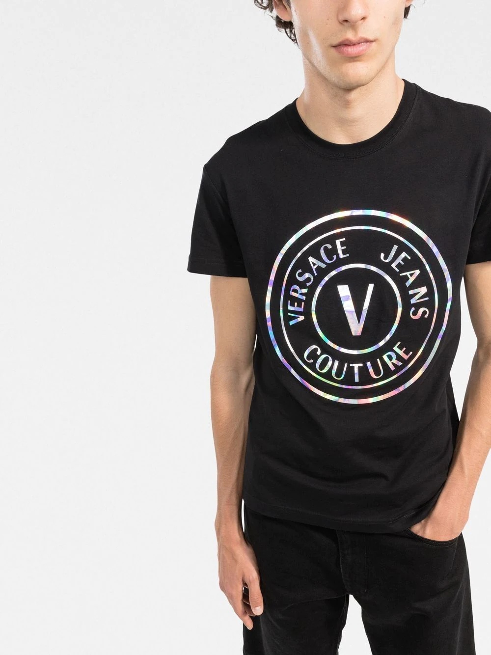 holographic logo-print T-shirt - 3