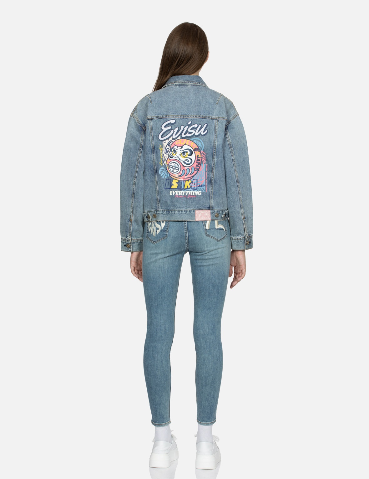 DARUMA APPLIQUÉ LOOSE FIT DENIM JACKET - 5