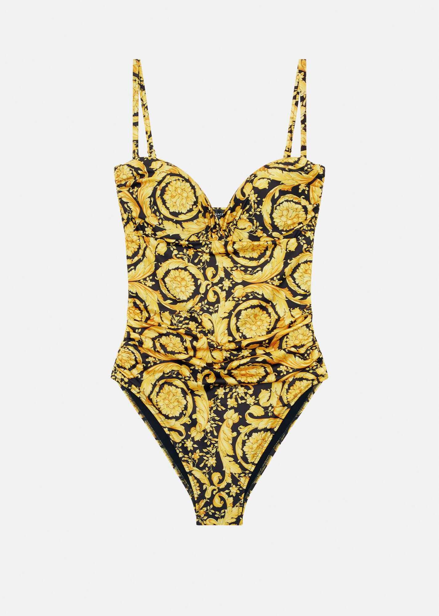 Barocco Print One-Piece Swimsuit - 1