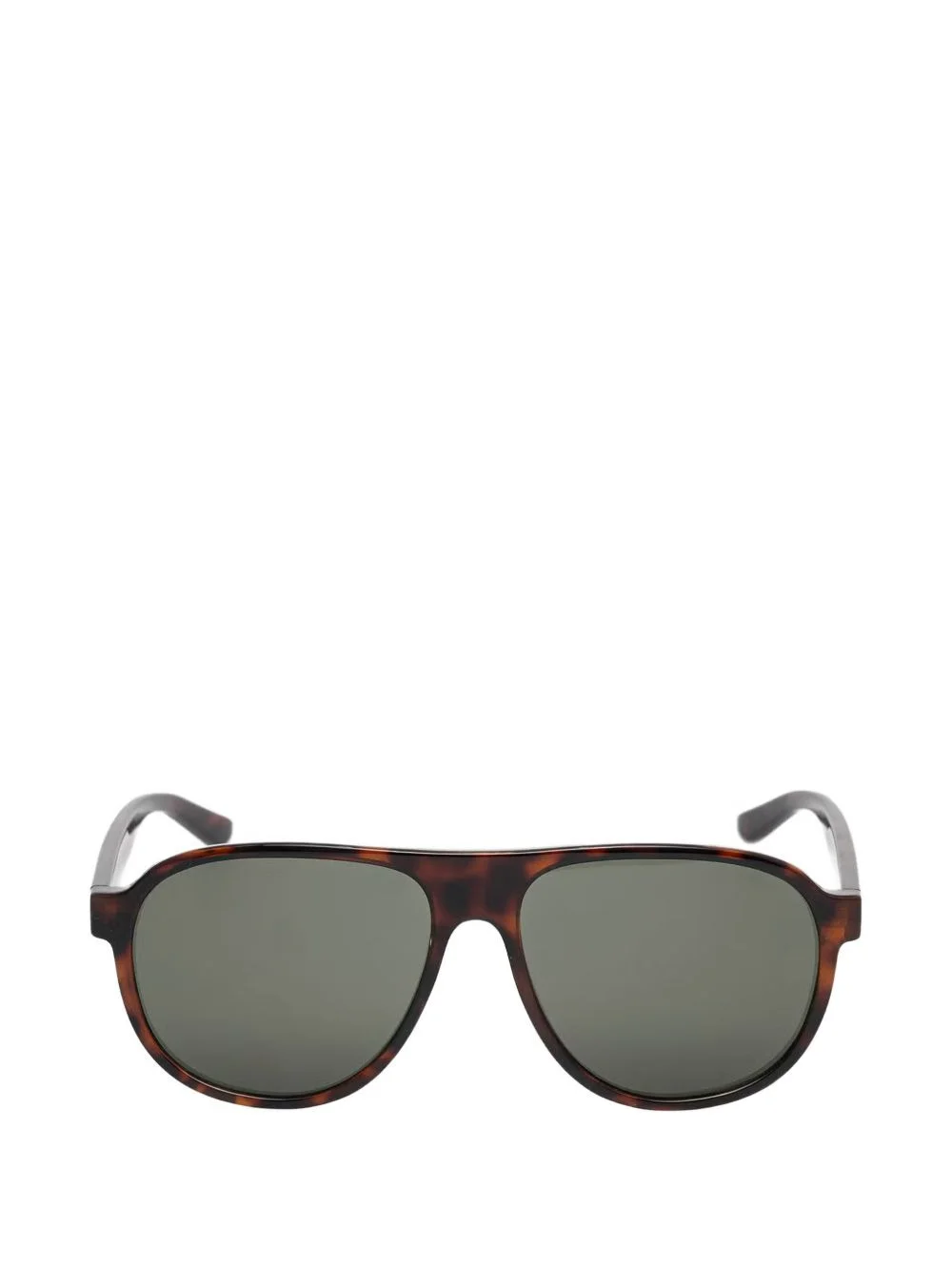 tortoiseshell-pattern pilot-frame sunglasses - 1