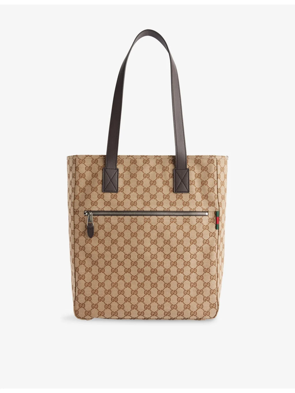 GG-Monogram Medium Canvas Tote Bag - 1
