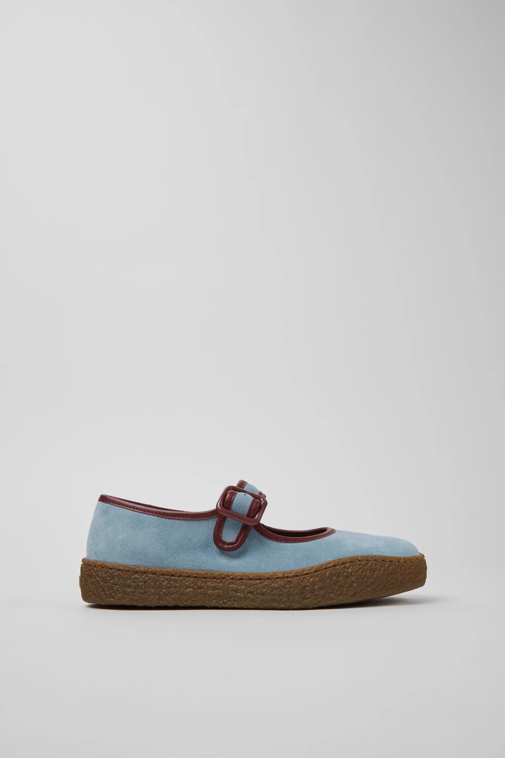 Peu Terreno Blue Suede and Leather Ballerinas for Women. - 1