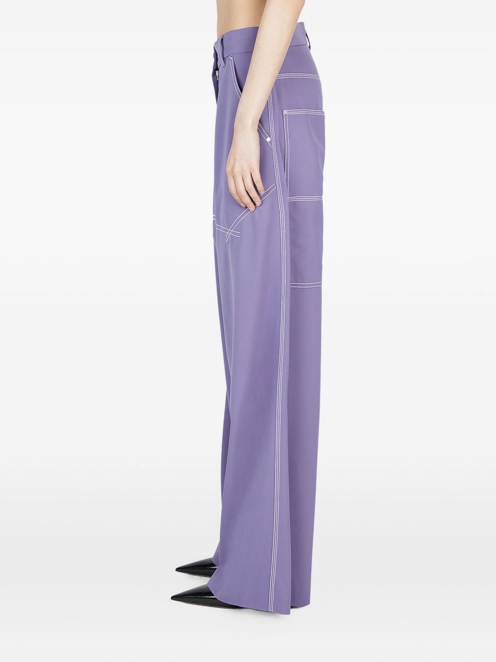 straight-leg trousers - 3