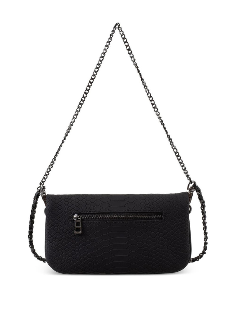 Zadig & Voltaire snakeskin-effect chain cross body bag outlook