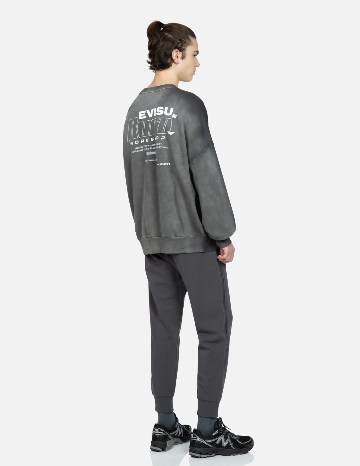 Logo Print Garment-dyed Sweatshirt - 3