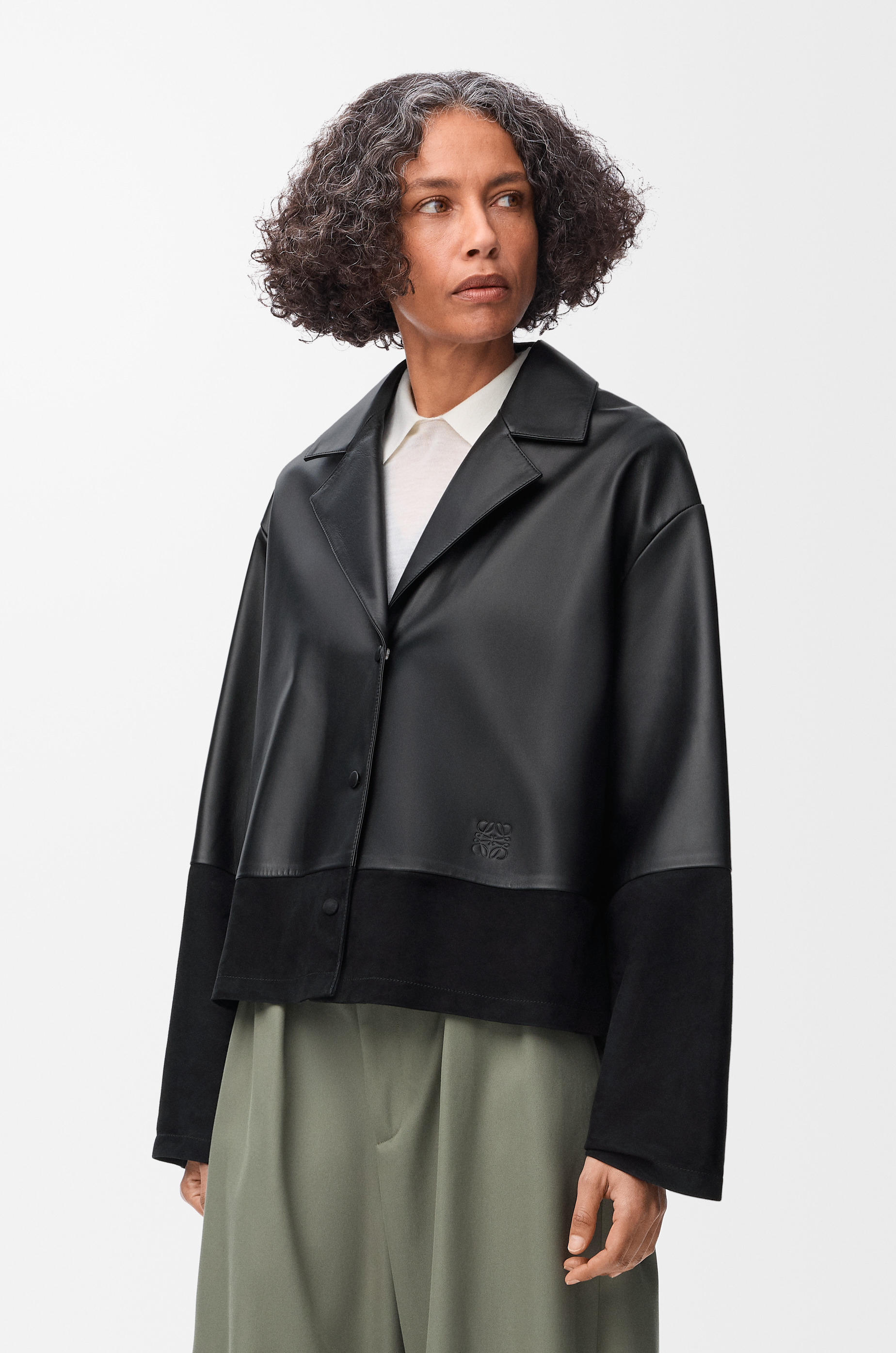 Pyjama blouse in nappa lambskin - 5