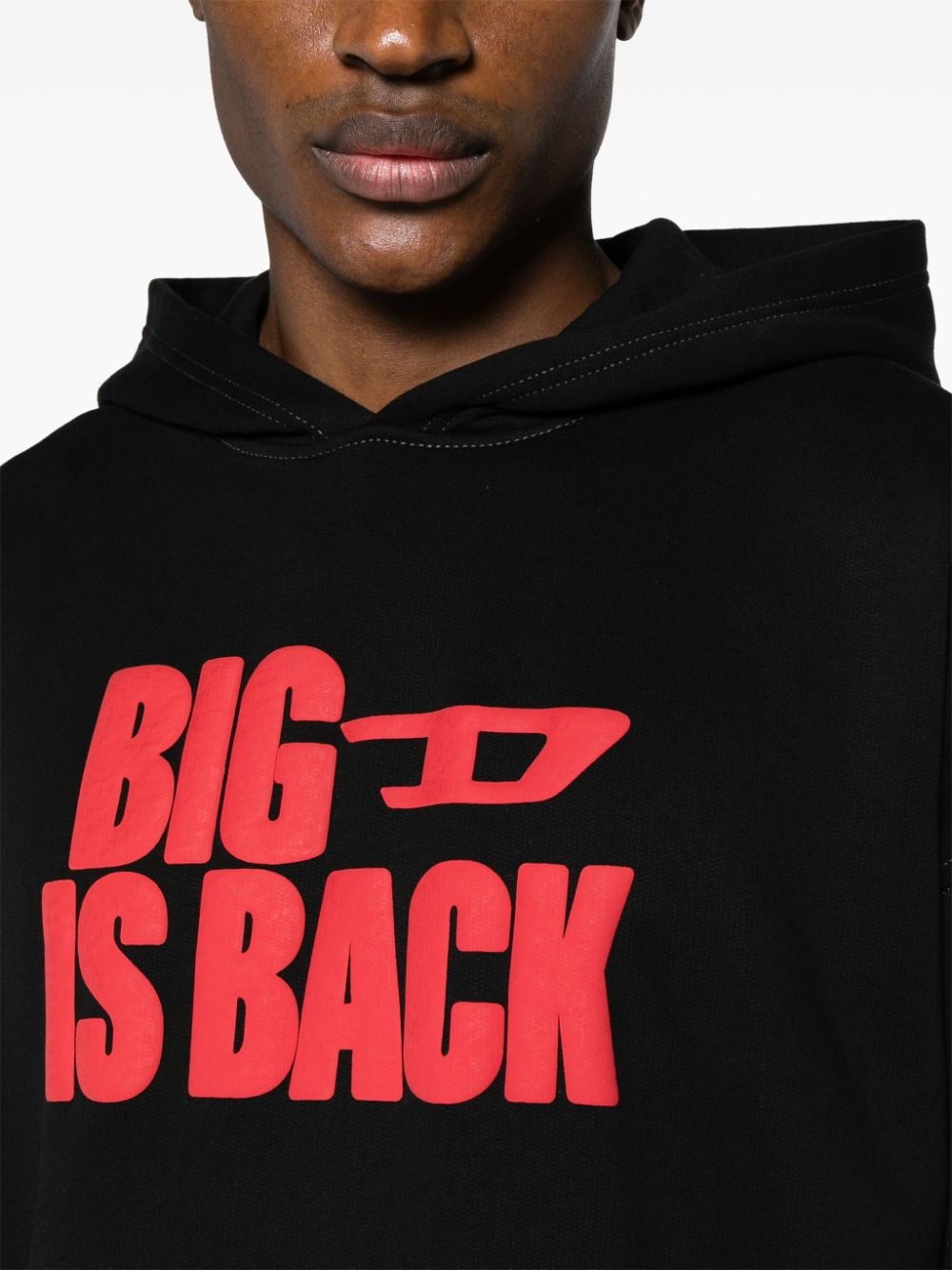 S-Boxt rubberised-logo cotton hoodie - 5