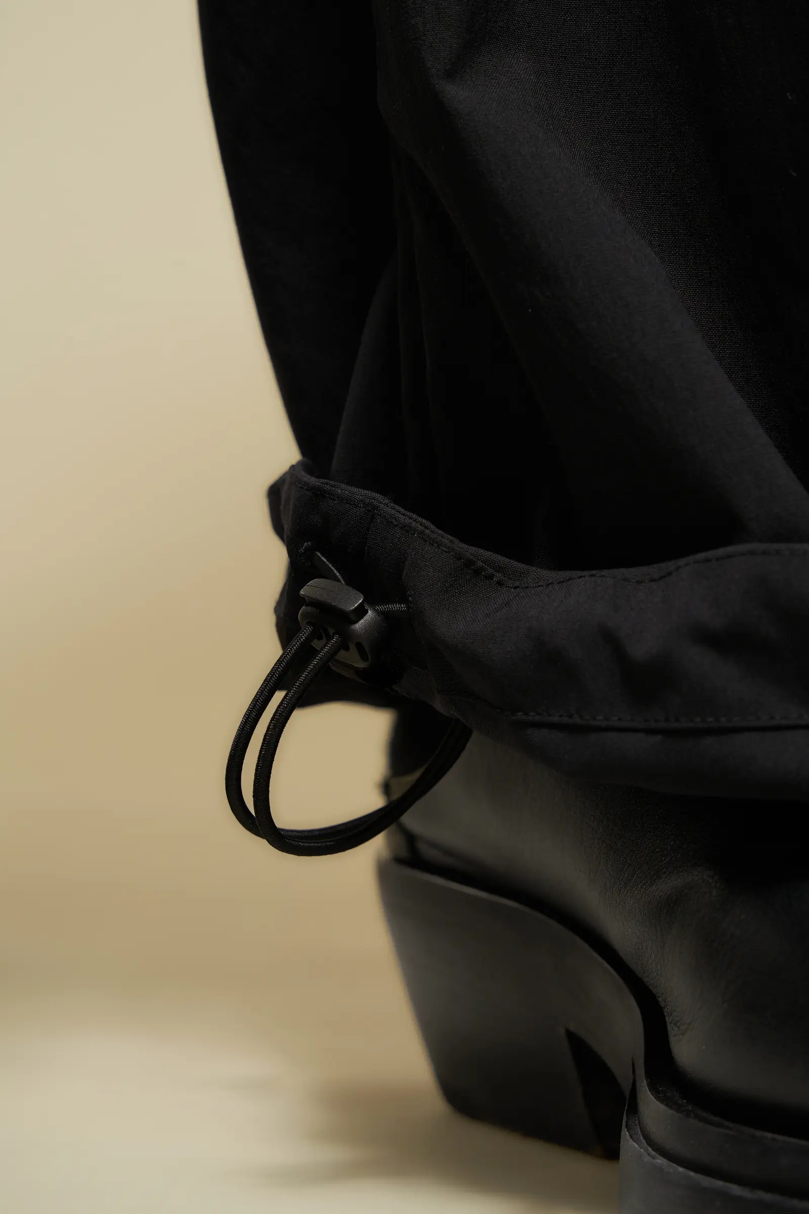 P56B-M Nylon Stretch Web Belt Trouser Black - 12