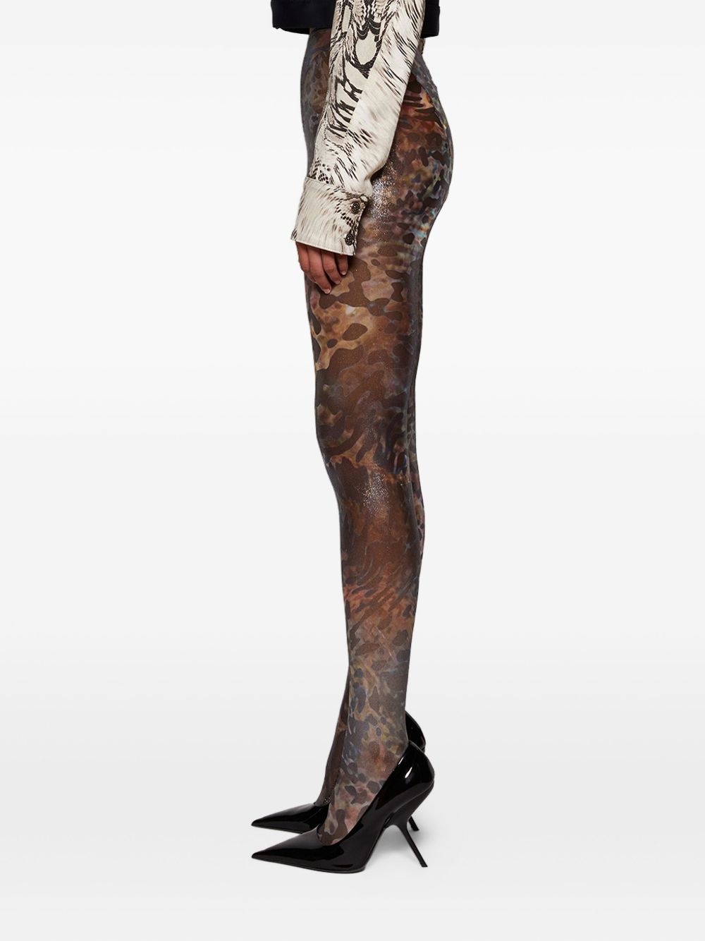 printed leggings - 3