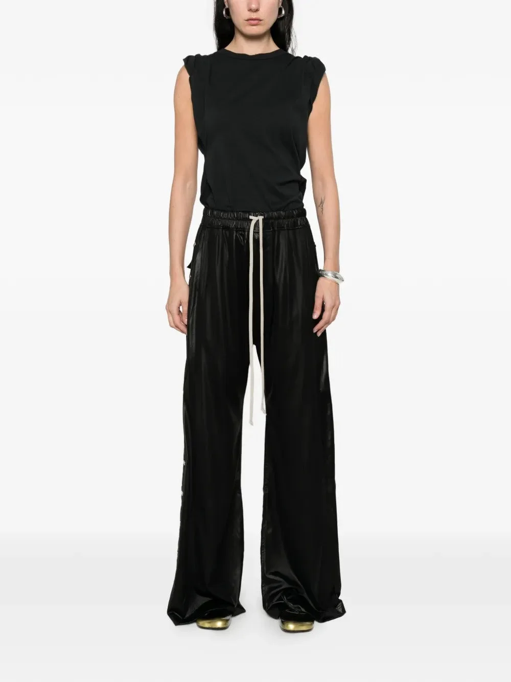 RICK OWENS DRKSHDW - Women Pantaloni Wide Pusher Pants - 1