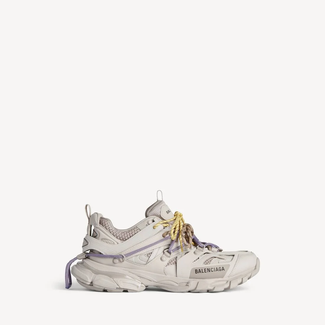 Women's Track Trail Laces Sneaker in Taupe/yellow/purple/brown/black - 1