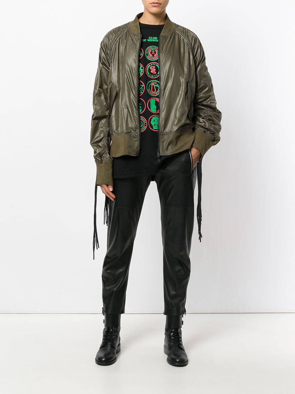corded bomber jacket - 2
